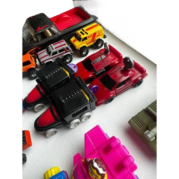 39 Vintage Toy Lot Tonka McDonalds Matchbox Stomper Hot Wheels Marvel 1980-2001